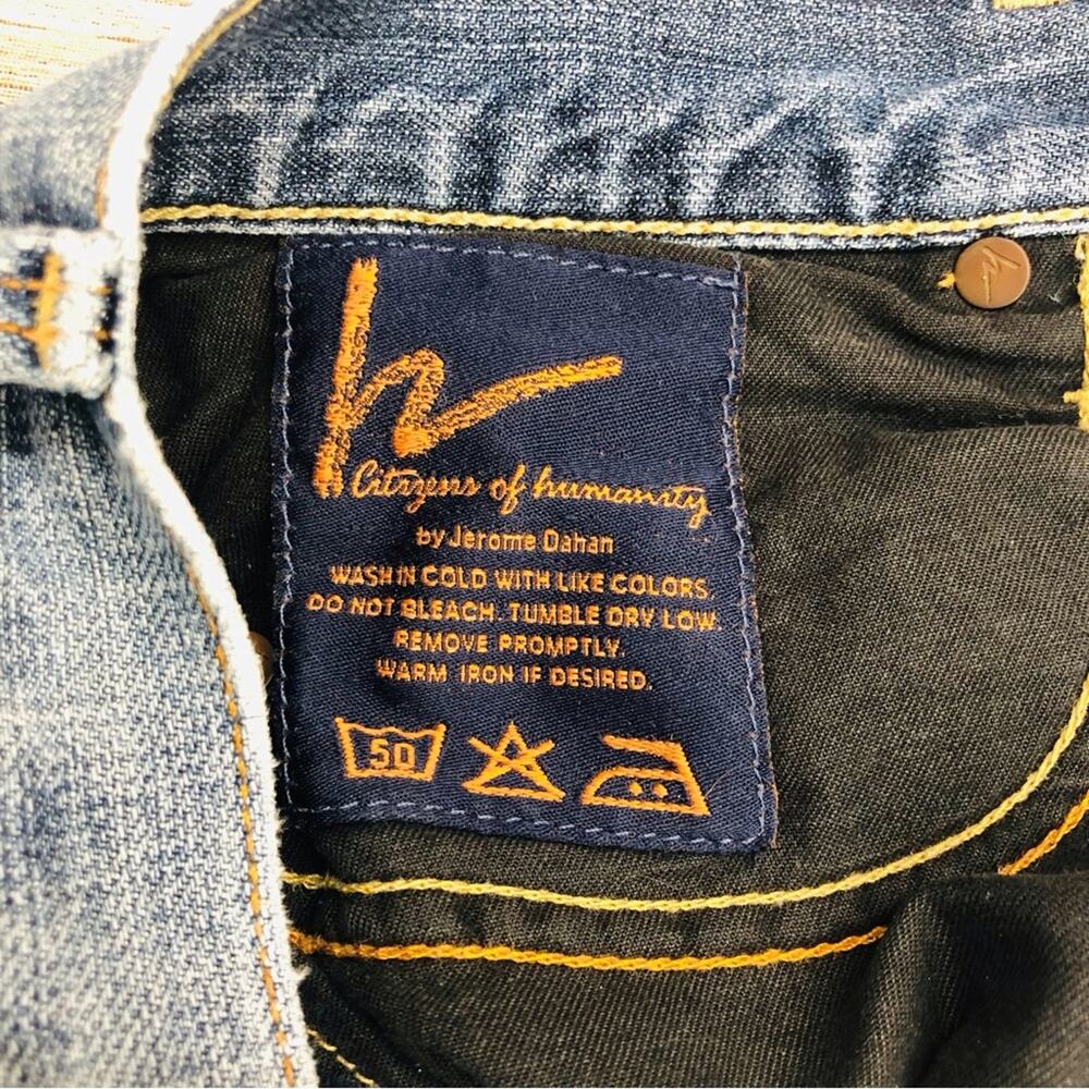 Citizens of Humanity #001 Kelly Low Waist Boot Cut Jeans Y2K Street Style - Picture 7 of 15
